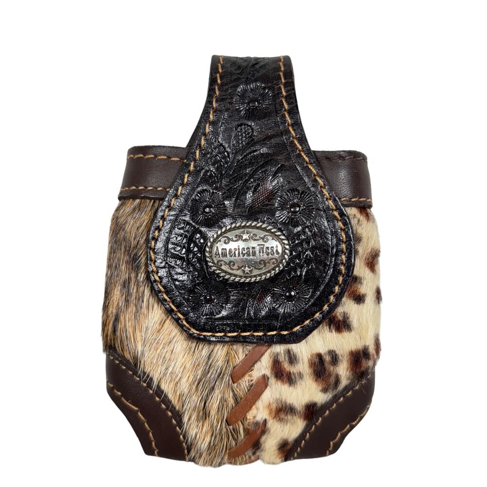 American West Western Cowhide & Leather Hair-On-Hide Holster Belt Clip